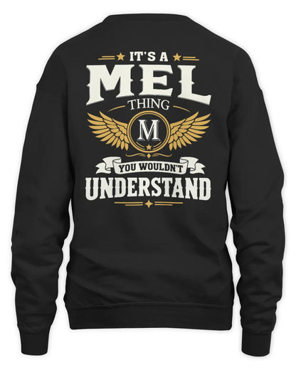 MEL KT06-M008 It’s a [NAME] Thing – You Wouldn’t Understand | Personalized Vintage T-Shirt - Unisex Sweatshirt - Black