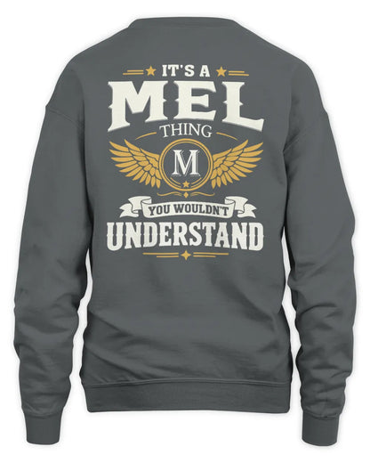 MEL KT06-M008 It’s a [NAME] Thing – You Wouldn’t Understand | Personalized Vintage T-Shirt - Unisex Sweatshirt - Charcoal