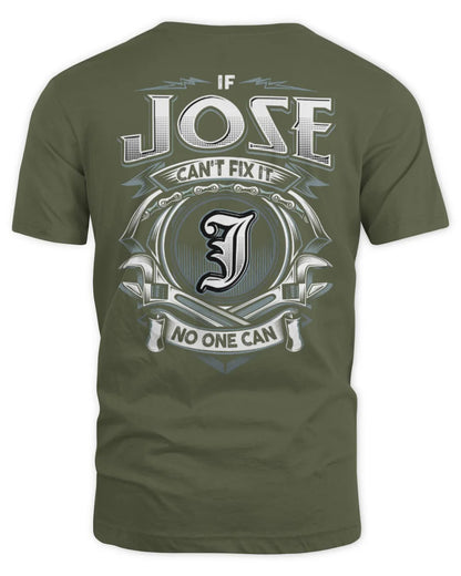 JOSE AP81-K4-626 - Personalized Ahmed Quote Apparel “If Ahmed Can't Fix It, No One Can” - Unisex Standard T-Shirt - Military Green
