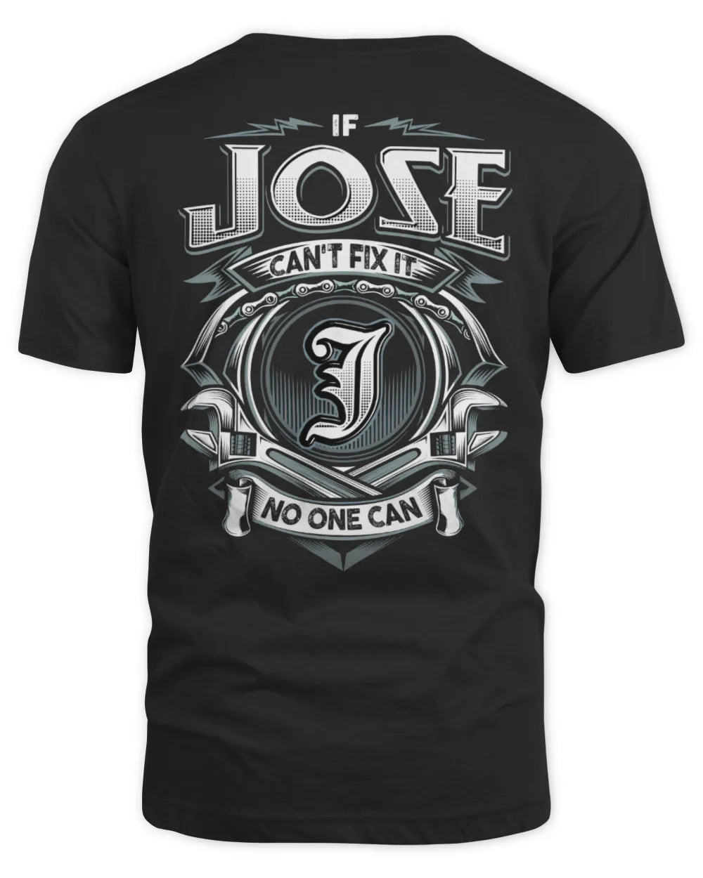 JOSE AP81-K4-626 - Personalized Ahmed Quote Apparel “If Ahmed Can't Fix It, No One Can” - Unisex Standard T-Shirt - Black