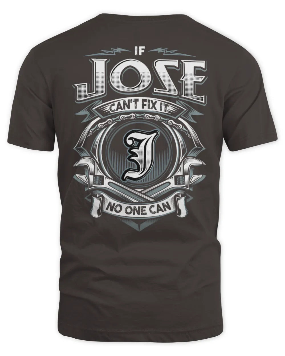 JOSE AP81-K4-626 - Personalized Ahmed Quote Apparel “If Ahmed Can't Fix It, No One Can” - Unisex Standard T-Shirt - Dark Chocolate