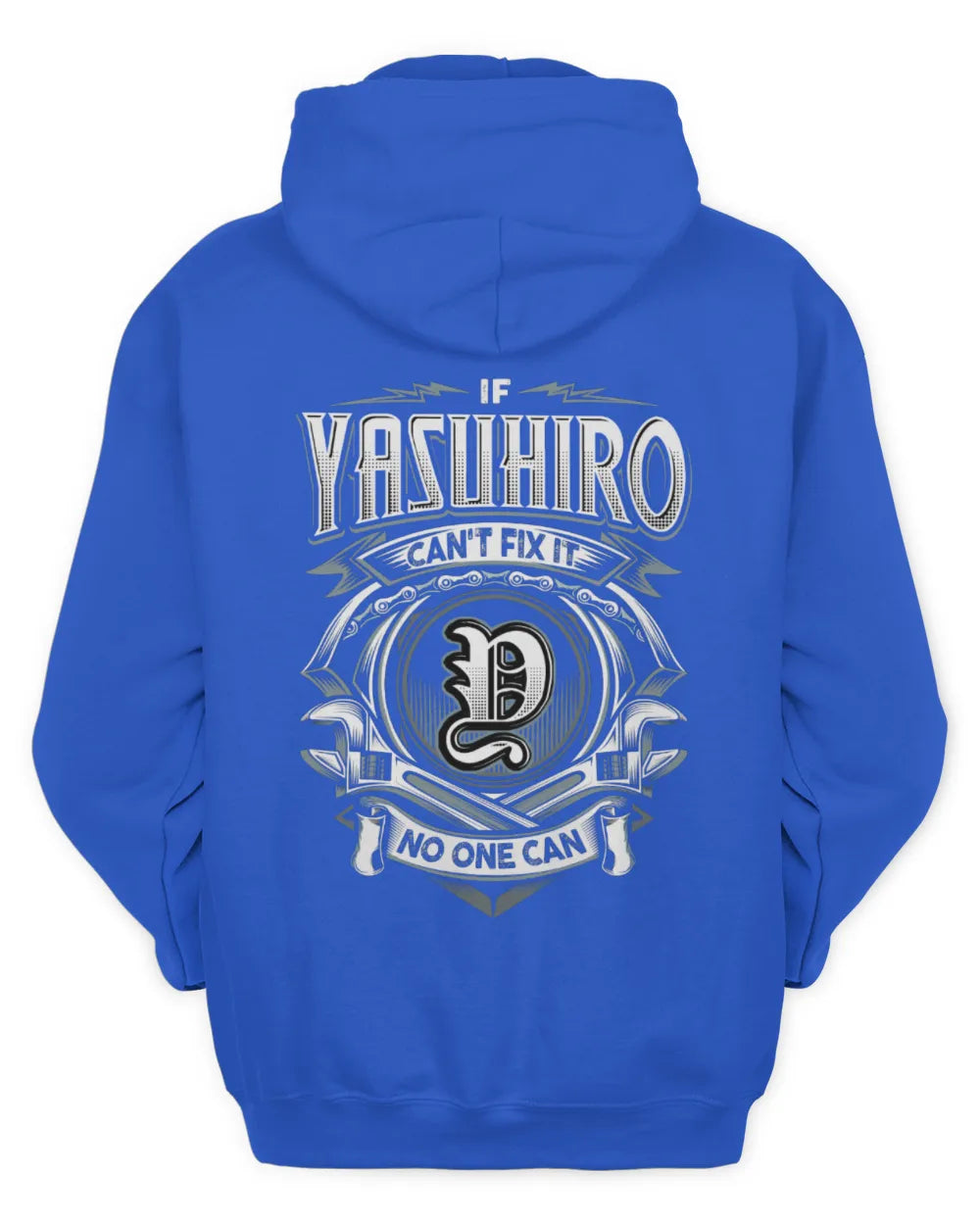 YASUHIRO AP81-K4-626 - Personalized Ahmed Quote Apparel “If Ahmed Can't Fix It, No One Can” - Unisex Hoodie - Royal