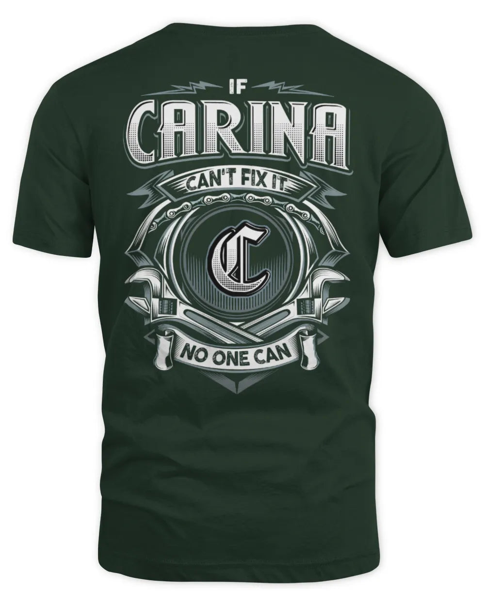 CARINA AP81-K4-626 - Personalized Ahmed Quote Apparel “If Ahmed Can't Fix It, No One Can” - Unisex Standard T-Shirt - Forest Green