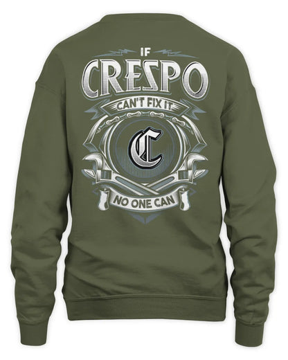 CRESPO AP81-K4-626 - Personalized Ahmed Quote Apparel “If Ahmed Can't Fix It, No One Can” - Unisex Sweatshirt - Military Green