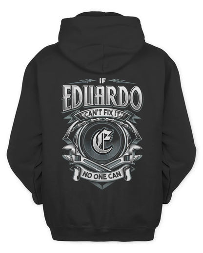 EDUARDO AP81-K4-626 - Personalized Ahmed Quote Apparel “If Ahmed Can't Fix It, No One Can” - Unisex Hoodie - Black