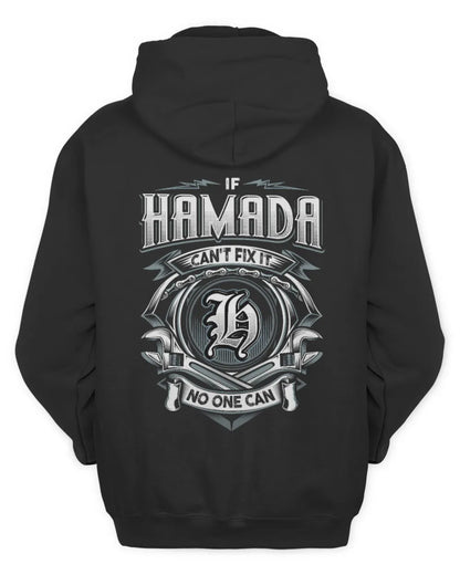 HAMADA AP81-K4-626 - Personalized Ahmed Quote Apparel “If Ahmed Can't Fix It, No One Can” - Unisex Hoodie - Black