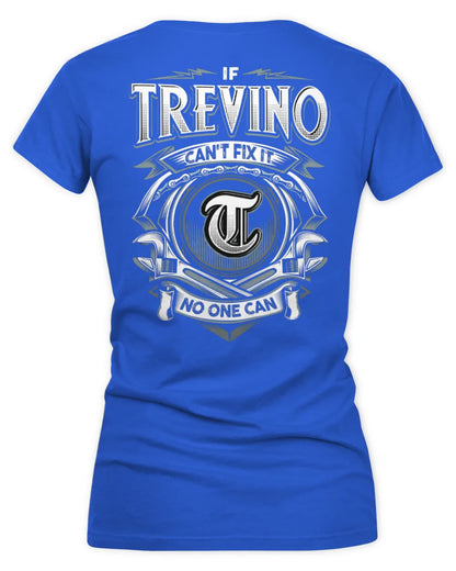 TREVINO AP81-K4-626 - Personalized Ahmed Quote Apparel “If Ahmed Can't Fix It, No One Can” - Women's V-Neck T-Shirt - Royal