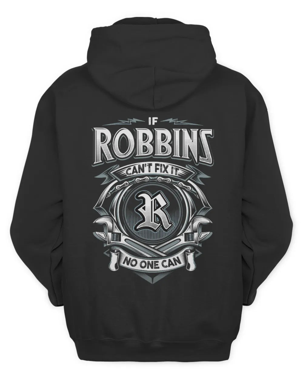 ROBBINS AP81-K4-626 - Personalized Ahmed Quote Apparel “If Ahmed Can't Fix It, No One Can” - Unisex Hoodie - Black