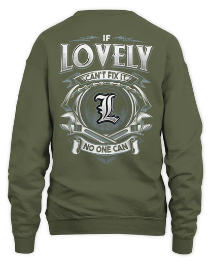 LOVELY AP81-K4-626 - Personalized Ahmed Quote Apparel “If Ahmed Can't Fix It, No One Can” - Unisex Sweatshirt - Military Green