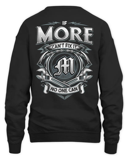 MORE AP81-K4-626 - Personalized Ahmed Quote Apparel “If Ahmed Can't Fix It, No One Can” - Unisex Sweatshirt - Black