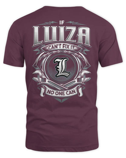 LUIZA AP81-K4-626 - Personalized Ahmed Quote Apparel “If Ahmed Can't Fix It, No One Can” - Unisex Standard T-Shirt - Maroon