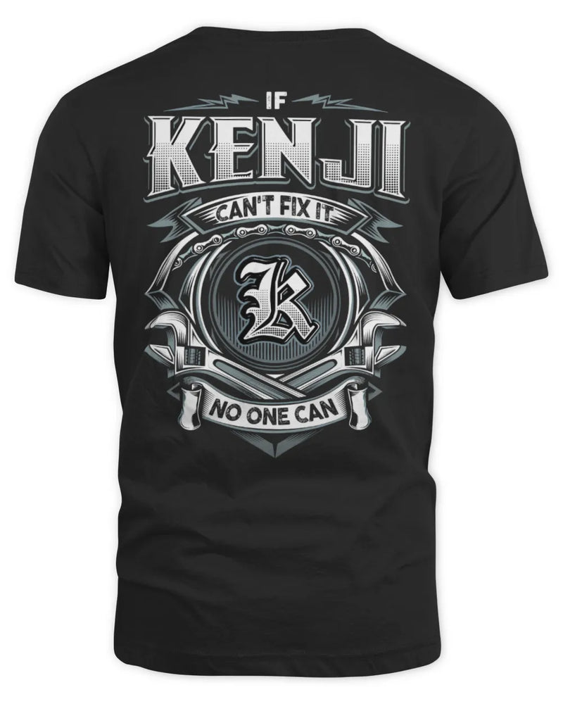 KENJI AP81-K4-626 - Personalized Ahmed Quote Apparel “If Ahmed Can't Fix It, No One Can” - Unisex Standard T-Shirt - Black