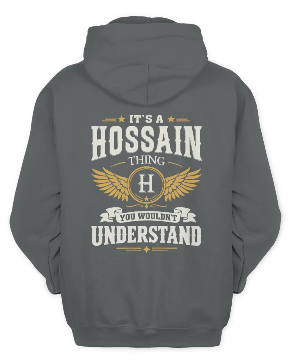 HOSSAIN KT06-M008 It’s a [NAME] Thing – You Wouldn’t Understand | Personalized Vintage T-Shirt - Unisex Hoodie - Charcoal