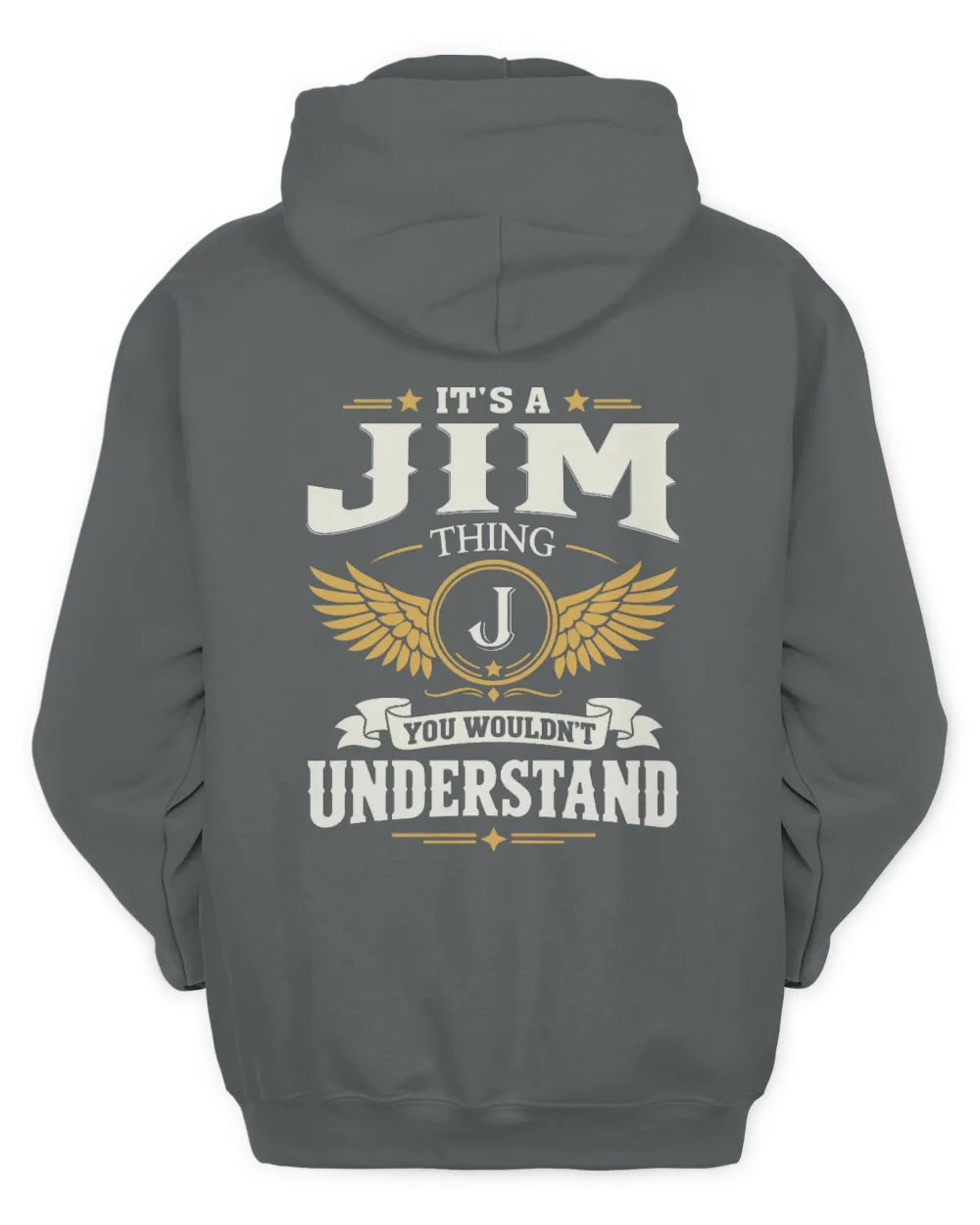 JIM KT06-M008 It’s a [NAME] Thing – You Wouldn’t Understand | Personalized Vintage T-Shirt - Unisex Hoodie - Charcoal