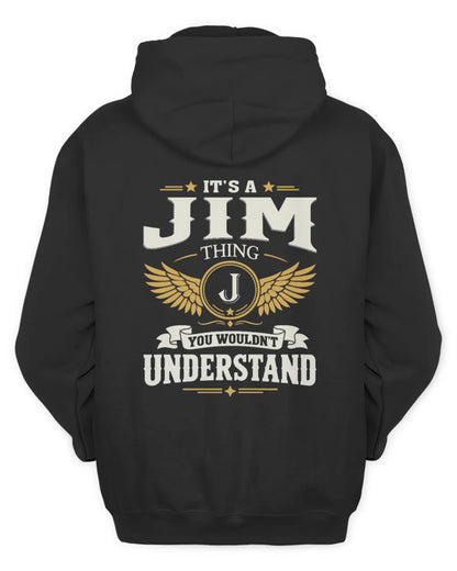 JIM KT06-M008 It’s a [NAME] Thing – You Wouldn’t Understand | Personalized Vintage T-Shirt - Unisex Hoodie - Black