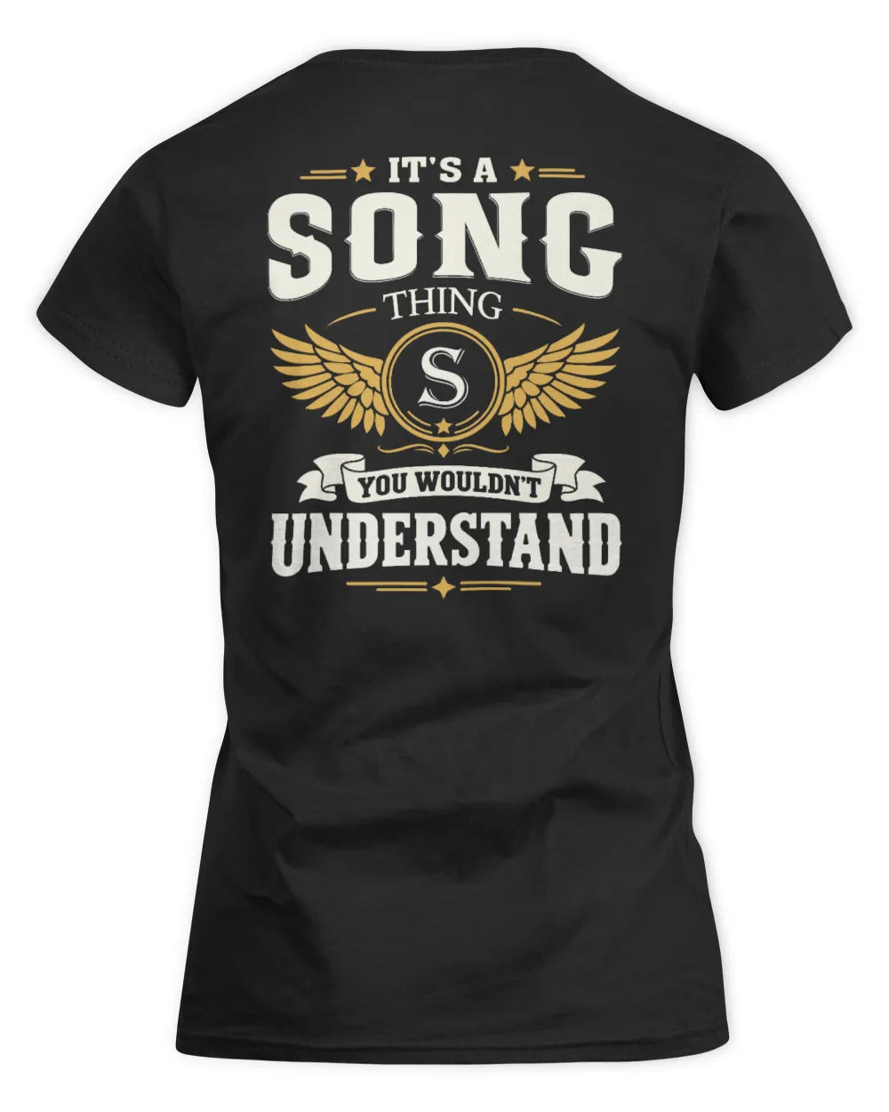 SONG KT06-M008 It’s a [NAME] Thing – You Wouldn’t Understand | Personalized Vintage T-Shirt - Women's Standard T-Shirt - Black