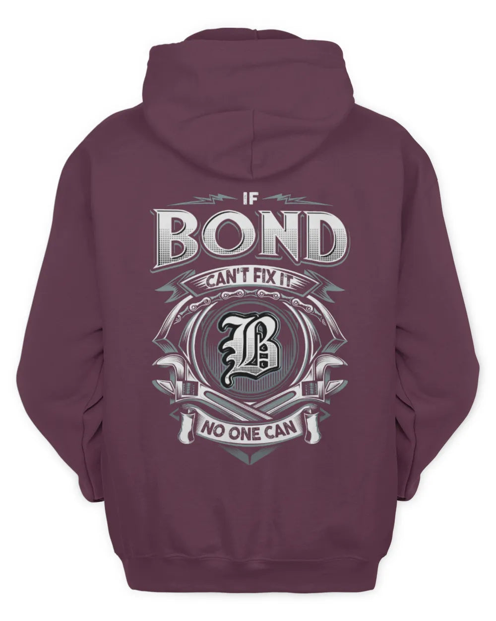 BOND AP81-K4-626 - Personalized Ahmed Quote Apparel “If Ahmed Can't Fix It, No One Can” - Unisex Hoodie - Maroon