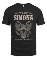 SIMONA TP06-K82 – Personalized Classic Style Apparel “Team NAME Lifetime Member” - Unisex Standard T-Shirt - Black