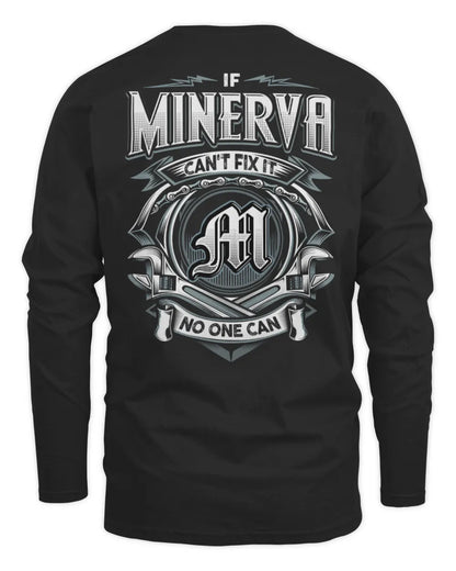 MINERVA AP81-K4-626 - Personalized Ahmed Quote Apparel “If Ahmed Can't Fix It, No One Can” - Men's Long Sleeved T-Shirt - Black