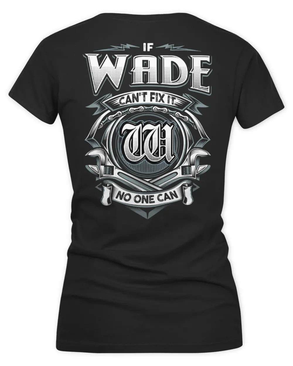 WADE AP81-K4-626 - Personalized Ahmed Quote Apparel “If Ahmed Can't Fix It, No One Can” - Women's V-Neck T-Shirt - Black