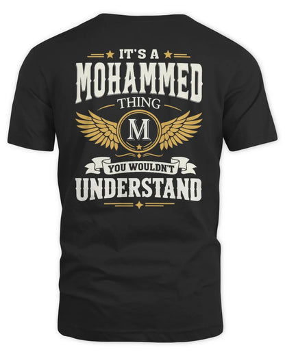 MOHAMMED KT06-M008 It’s a [NAME] Thing – You Wouldn’t Understand | Personalized Vintage T-Shirt - Unisex Standard T-Shirt - Black