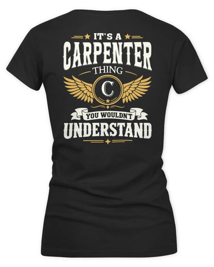 CARPENTER KT06-M008 It’s a [NAME] Thing – You Wouldn’t Understand | Personalized Vintage T-Shirt - Women's V-Neck T-Shirt - Black