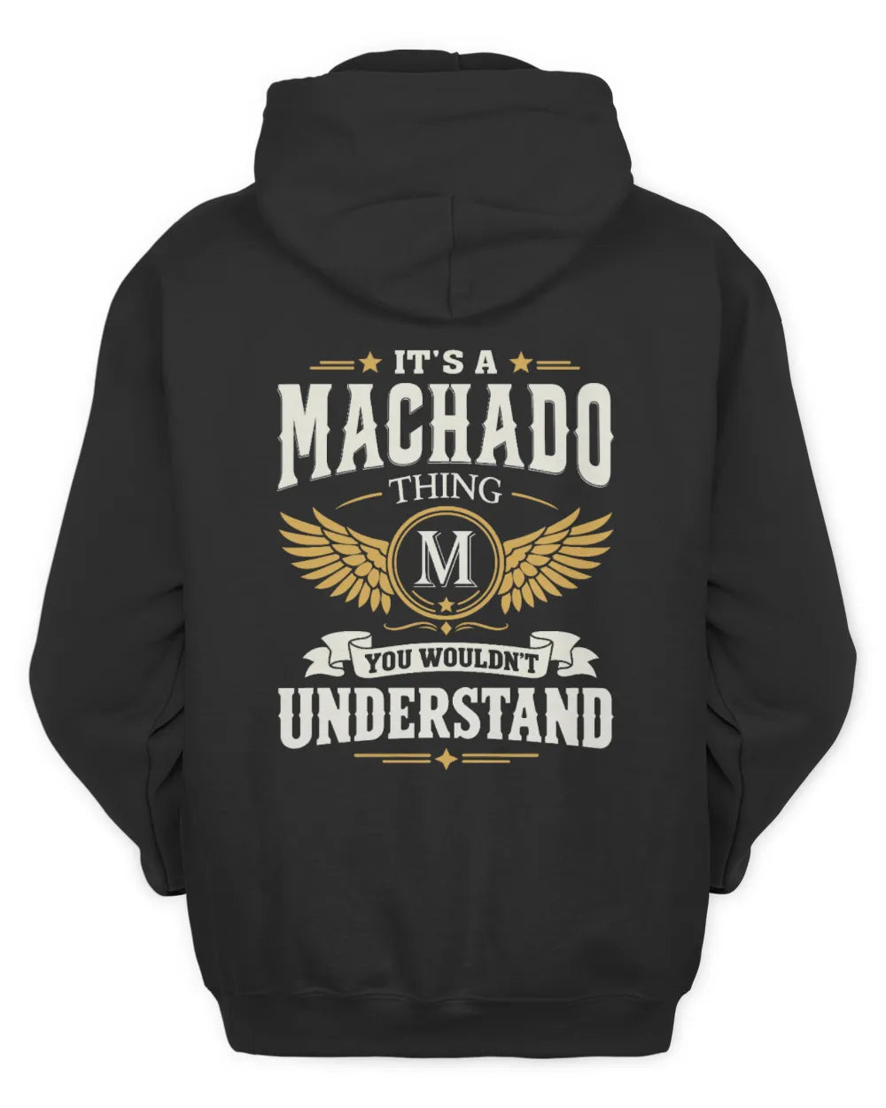 MACHADO KT06-M008 It’s a [NAME] Thing – You Wouldn’t Understand | Personalized Vintage T-Shirt - Unisex Hoodie - Black