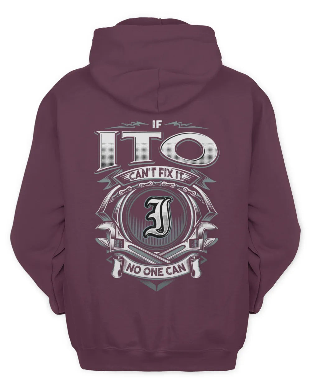 ITO AP81-K4-626 - Personalized Ahmed Quote Apparel “If Ahmed Can't Fix It, No One Can” - Unisex Hoodie - Maroon