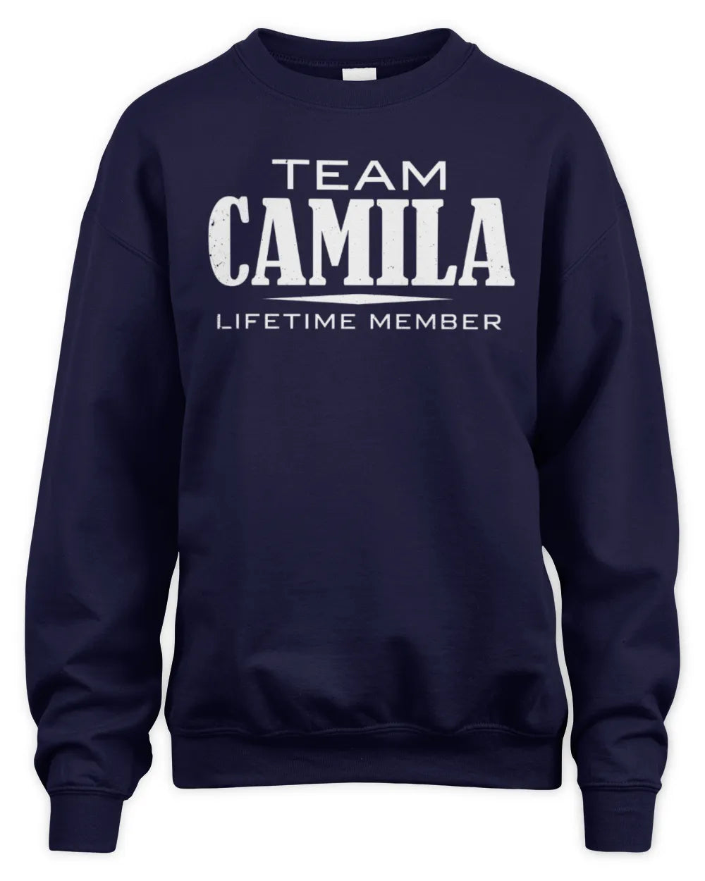 CAMILA BL62-K4-128 - Personalized “Team NAME Lifetime Member” - Unisex Sweatshirt - Navy