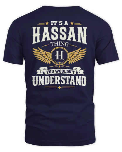 HASSAN KT06-M008 It’s a [NAME] Thing – You Wouldn’t Understand | Personalized Vintage T-Shirt - Unisex Standard T-Shirt - Navy