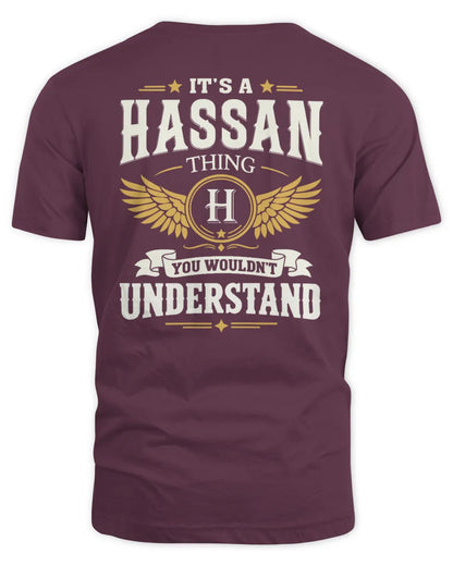HASSAN KT06-M008 It’s a [NAME] Thing – You Wouldn’t Understand | Personalized Vintage T-Shirt - Unisex Standard T-Shirt - Maroon