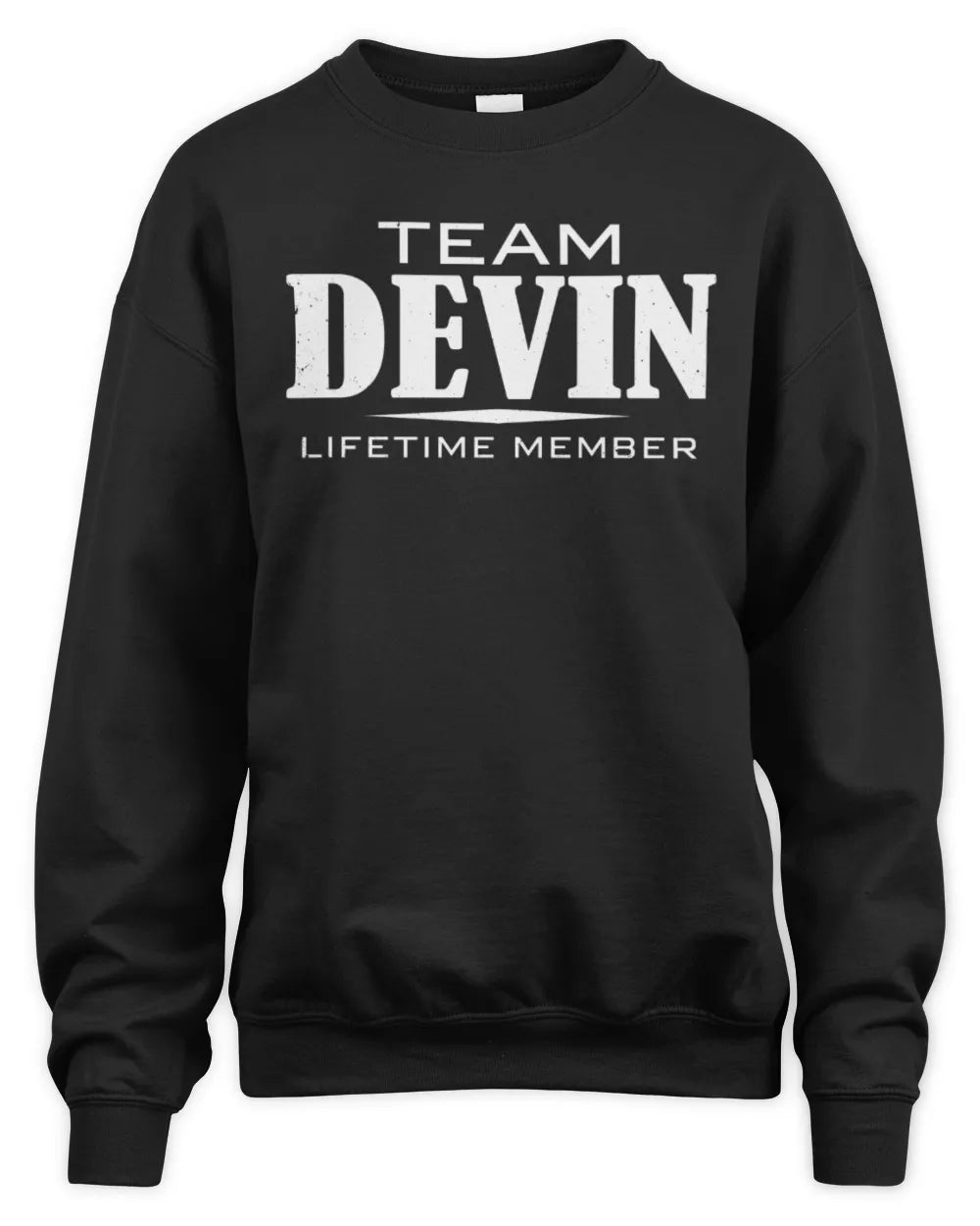DEVIN BL62-K4-128 - Personalized “Team AARON Lifetime Member” - Unisex Sweatshirt - Black