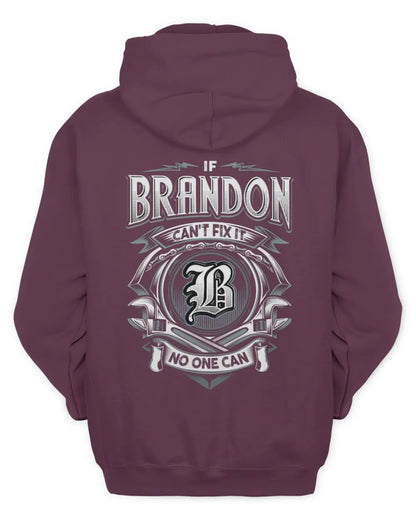 BRANDON AP81-K4-626 - Personalized Ahmed Quote Apparel “If Ahmed Can't Fix It, No One Can” - Unisex Hoodie - Maroon
