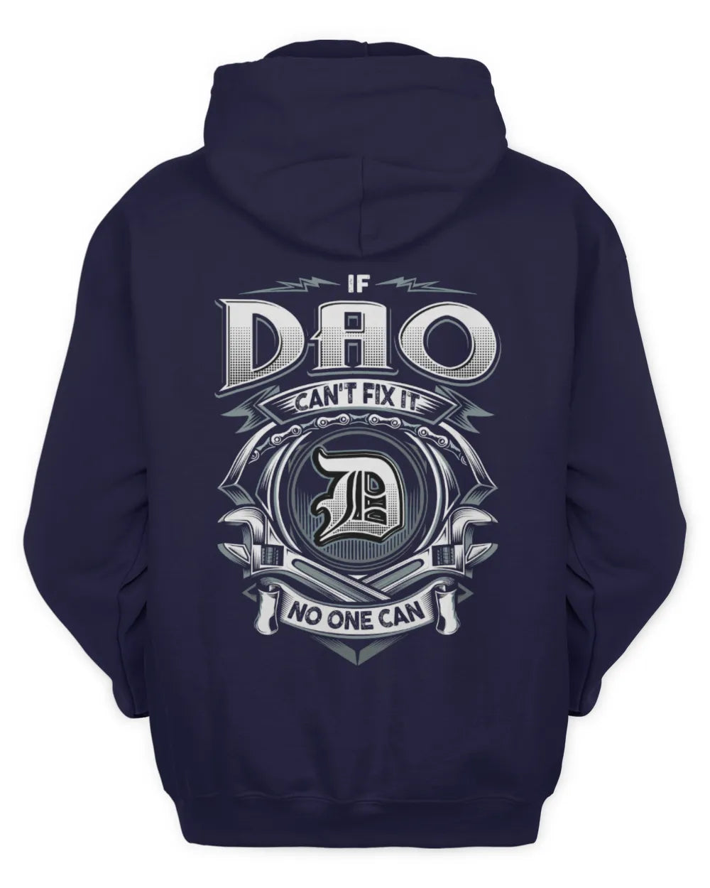DAO AP81-K4-626 - Personalized Ahmed Quote Apparel “If Ahmed Can't Fix It, No One Can” - Unisex Hoodie - Navy