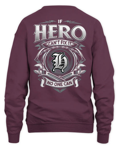 HERO AP81-K4-626 - Personalized Ahmed Quote Apparel “If Ahmed Can't Fix It, No One Can” - Unisex Sweatshirt - Maroon