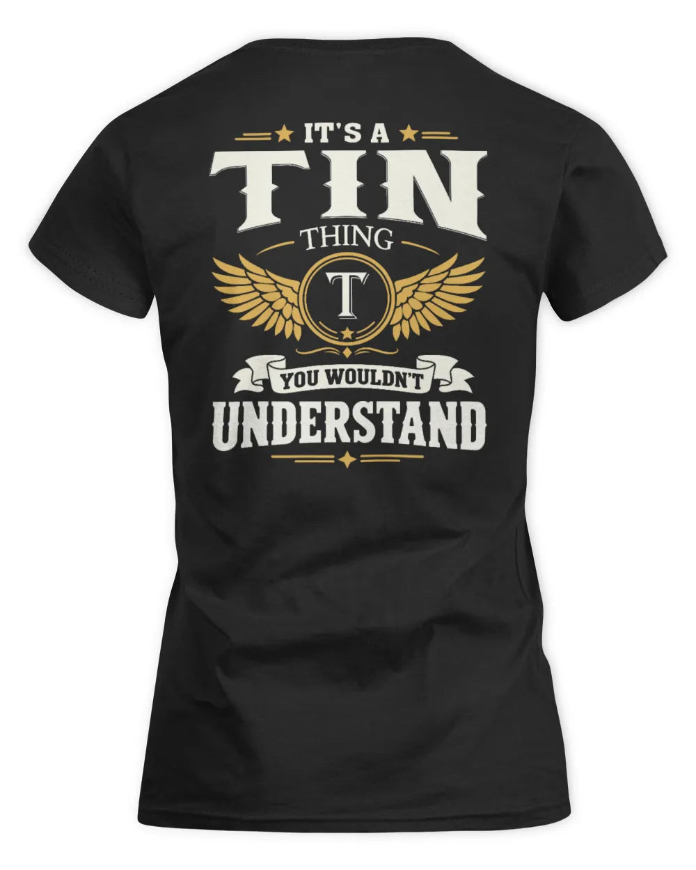 TIN KT06-M008 It’s a [NAME] Thing – You Wouldn’t Understand | Personalized Vintage T-Shirt - Women's Standard T-Shirt - Black