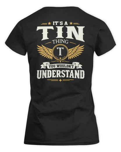 TIN KT06-M008 It’s a [NAME] Thing – You Wouldn’t Understand | Personalized Vintage T-Shirt - Women's Standard T-Shirt - Black