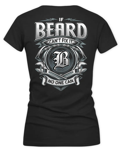 BEARD AP81-K4-626 - Personalized Ahmed Quote Apparel “If Ahmed Can't Fix It, No One Can” - Women's V-Neck T-Shirt - Black