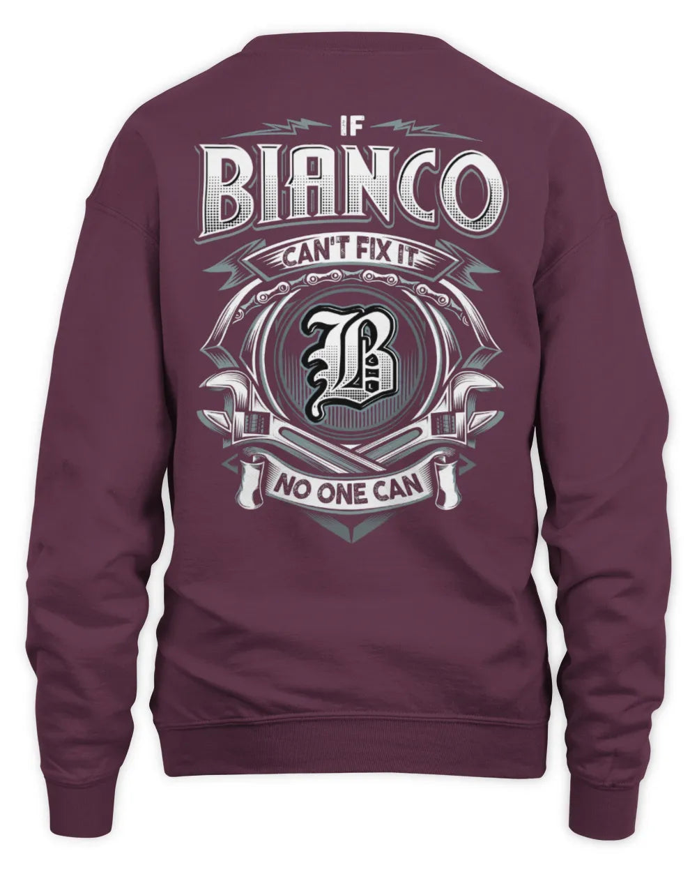 BIANCO AP81-K4-626 - Personalized Ahmed Quote Apparel “If Ahmed Can't Fix It, No One Can” - Unisex Sweatshirt - Maroon