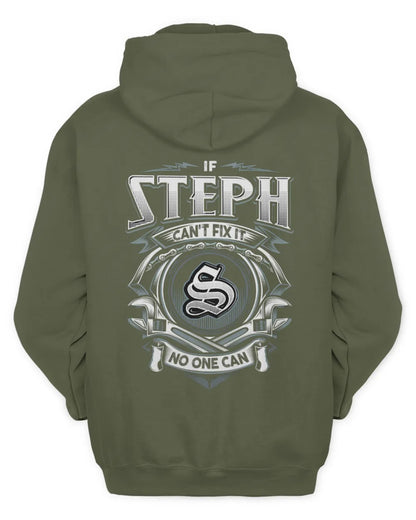 STEPH AP81-K4-626 - Personalized Ahmed Quote Apparel “If Ahmed Can't Fix It, No One Can” - Unisex Hoodie - Military Green