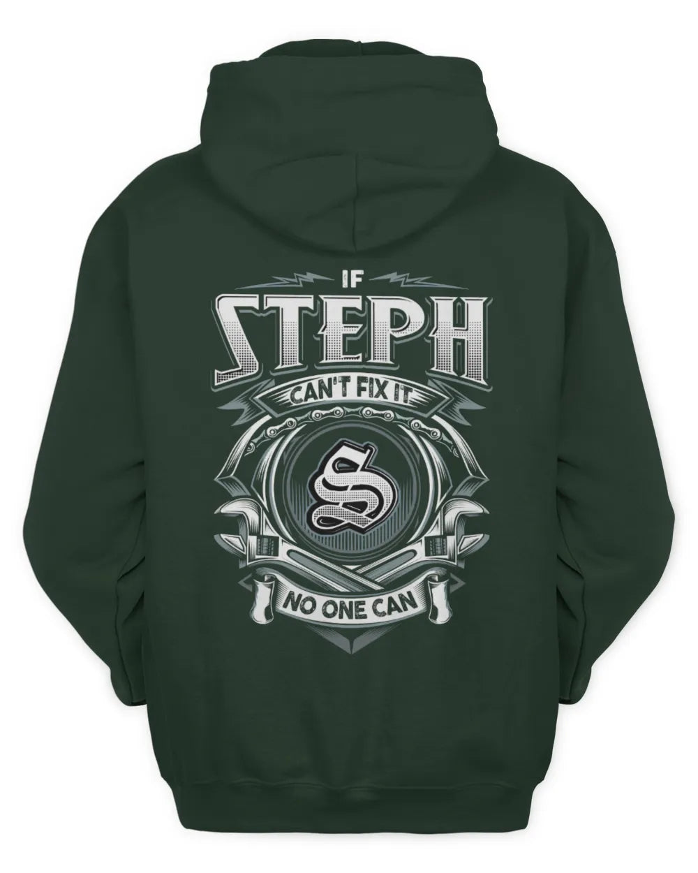 STEPH AP81-K4-626 - Personalized Ahmed Quote Apparel “If Ahmed Can't Fix It, No One Can” - Unisex Hoodie - Forest Green
