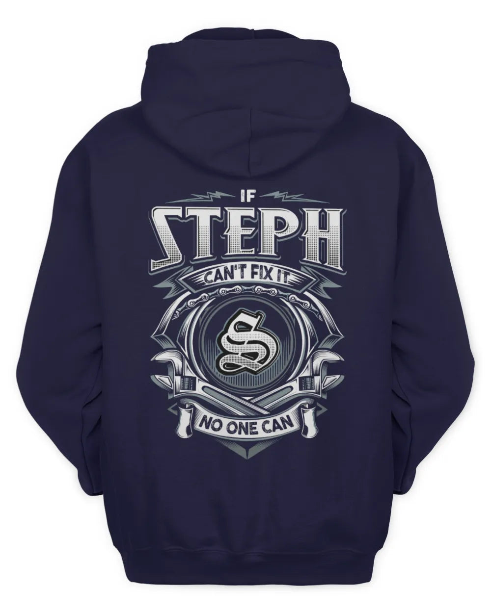 STEPH AP81-K4-626 - Personalized Ahmed Quote Apparel “If Ahmed Can't Fix It, No One Can” - Unisex Hoodie - Navy