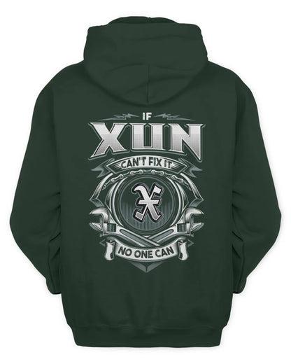 XUN AP81-K4-626 - Personalized Ahmed Quote Apparel “If Ahmed Can't Fix It, No One Can” - Unisex Hoodie - Forest Green