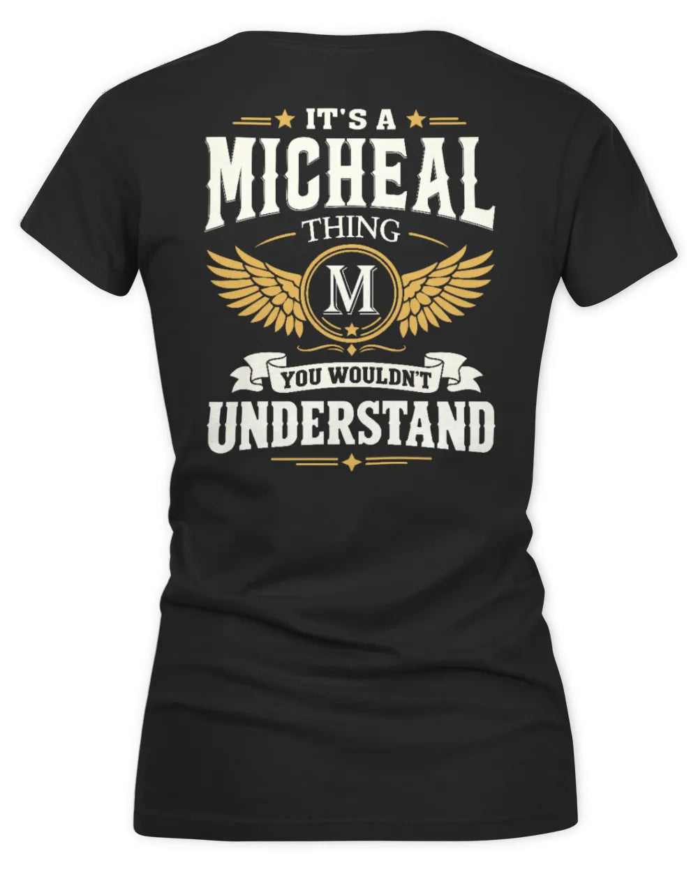 MICHEAL KT06-M008 It’s a [NAME] Thing – You Wouldn’t Understand | Personalized Vintage T-Shirt - Women's V-Neck T-Shirt - Black