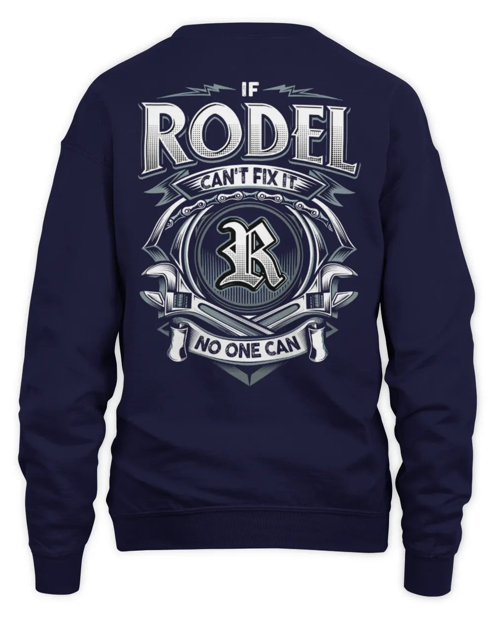 RODEL AP81-K4-626 - Personalized Ahmed Quote Apparel “If Ahmed Can't Fix It, No One Can” - Unisex Sweatshirt - Navy