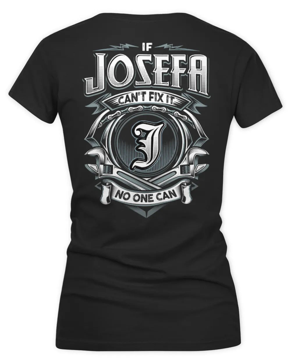 JOSEFA AP81-K4-626 - Personalized Ahmed Quote Apparel “If Ahmed Can't Fix It, No One Can” - Women's V-Neck T-Shirt - Black