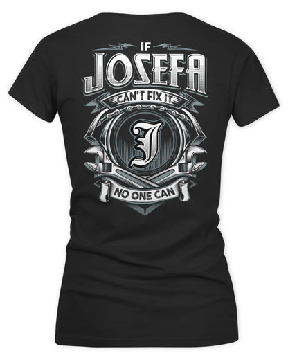 JOSEFA AP81-K4-626 - Personalized Ahmed Quote Apparel “If Ahmed Can't Fix It, No One Can” - Women's V-Neck T-Shirt - Black