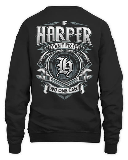 HARPER AP81-K4-626 - Personalized Ahmed Quote Apparel “If Ahmed Can't Fix It, No One Can” - Unisex Sweatshirt - Black