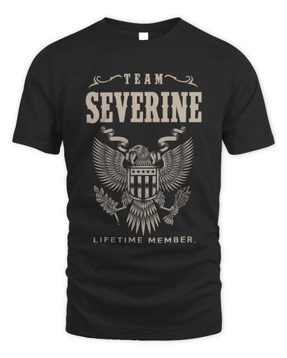 SEVERINE TP06-K82 – Personalized Classic Style Apparel “Team NAME Lifetime Member” - Unisex Standard T-Shirt - Black