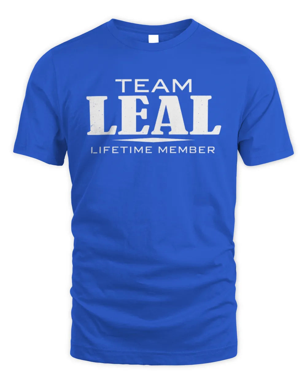 LEAL BL62-K4-128 - Personalized “Team NAME Lifetime Member” - Unisex Standard T-Shirt - Royal